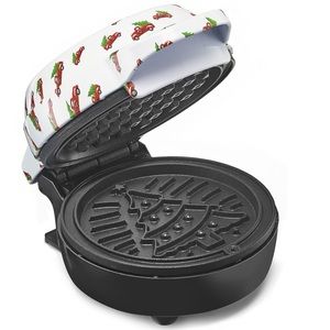 BELLA-Printed Mini Waffle Maker White Christmas Tree 🎄